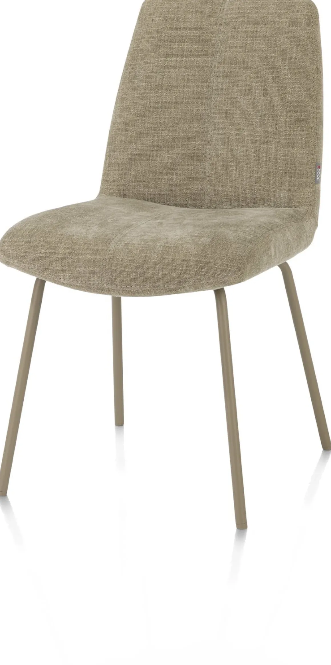 Filipo eetkamerstoel stof Cadiz in de kleur Olijf - XOOON