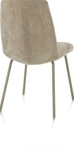 Filipo eetkamerstoel stof Cadiz in de kleur Olijf - XOOON