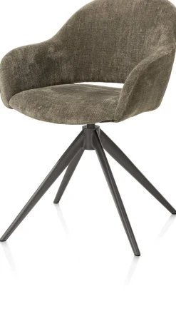 FINN armstoel terugdraai - stof Livigno - donkergroen
