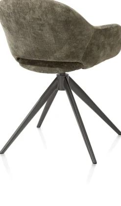 FINN armstoel terugdraai - stof Livigno - donkergroen