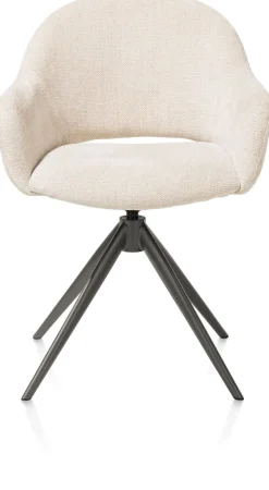 FINN armstoel terugdraai - stof Livigno - crème