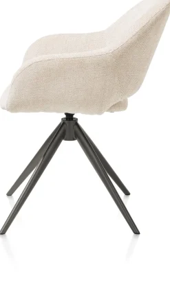 FINN armstoel terugdraai - stof Livigno - crème