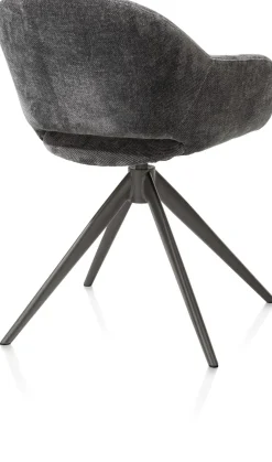 FINN armstoel terugdraai - stof Livigno - antraciet