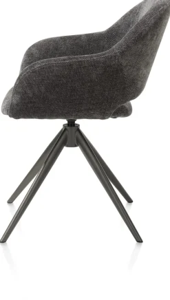 FINN armstoel terugdraai - stof Livigno - antraciet