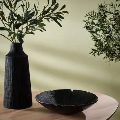 Finn schaal D39cm in de kleur Zwart - COCOmaison