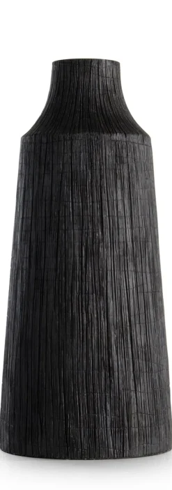 Finn vaas H50cm in de kleur Zwart - COCOmaison