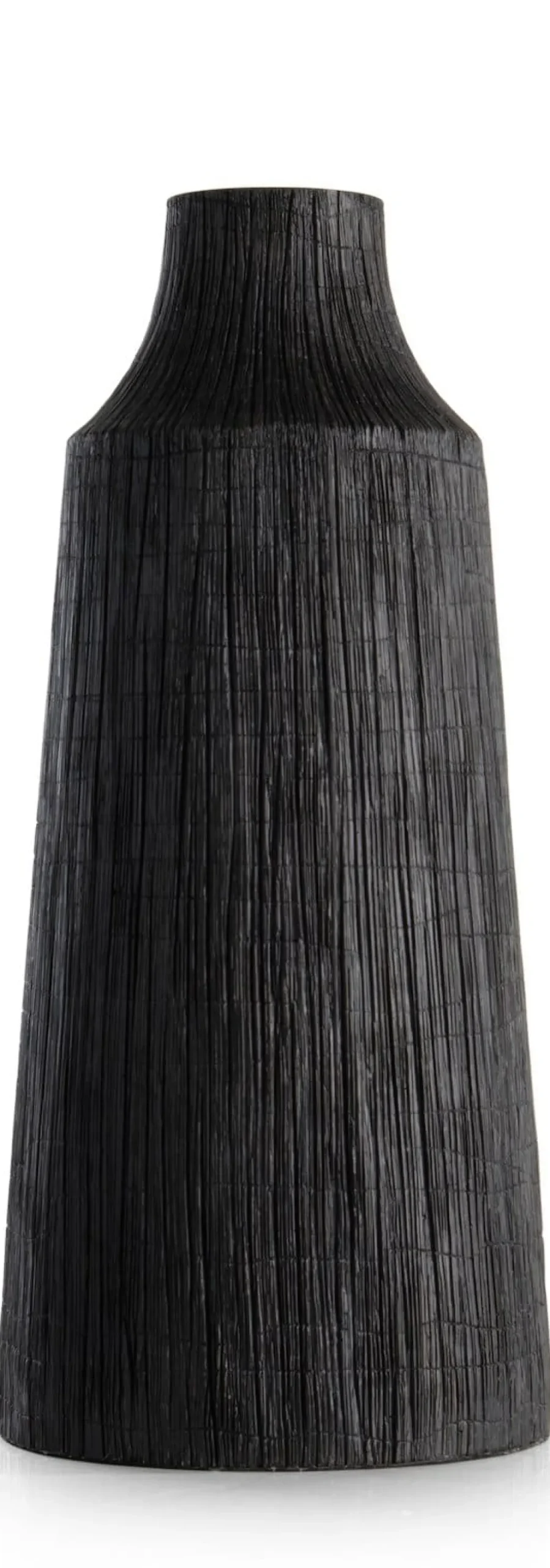Finn vaas H50cm in de kleur Zwart - COCOmaison