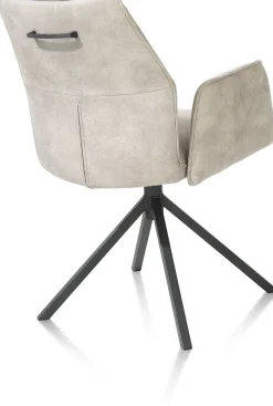 FRANKY armstoel - vast - greep - pocketveringvering - kiezel