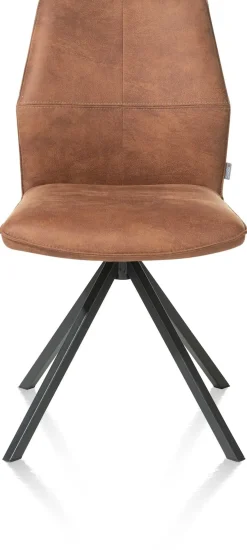 FRANKY eetkamerstoel - draaibaar - cognac