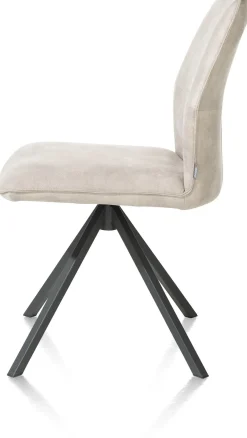 FRANKY eetkamerstoel - draaibaar - kiezel