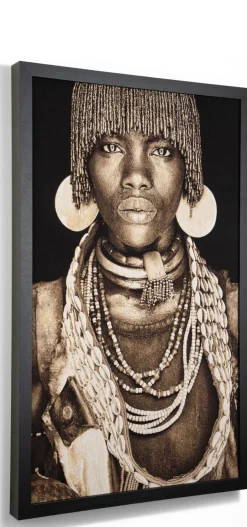 Hamar Woman schilderij 75x125cm in de kleur Multi Color