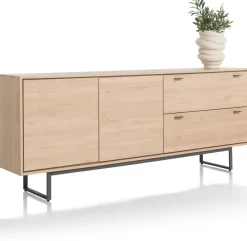 HELSINKI dressoir 210 cm - 2-deuren + 2-laden - eiken look