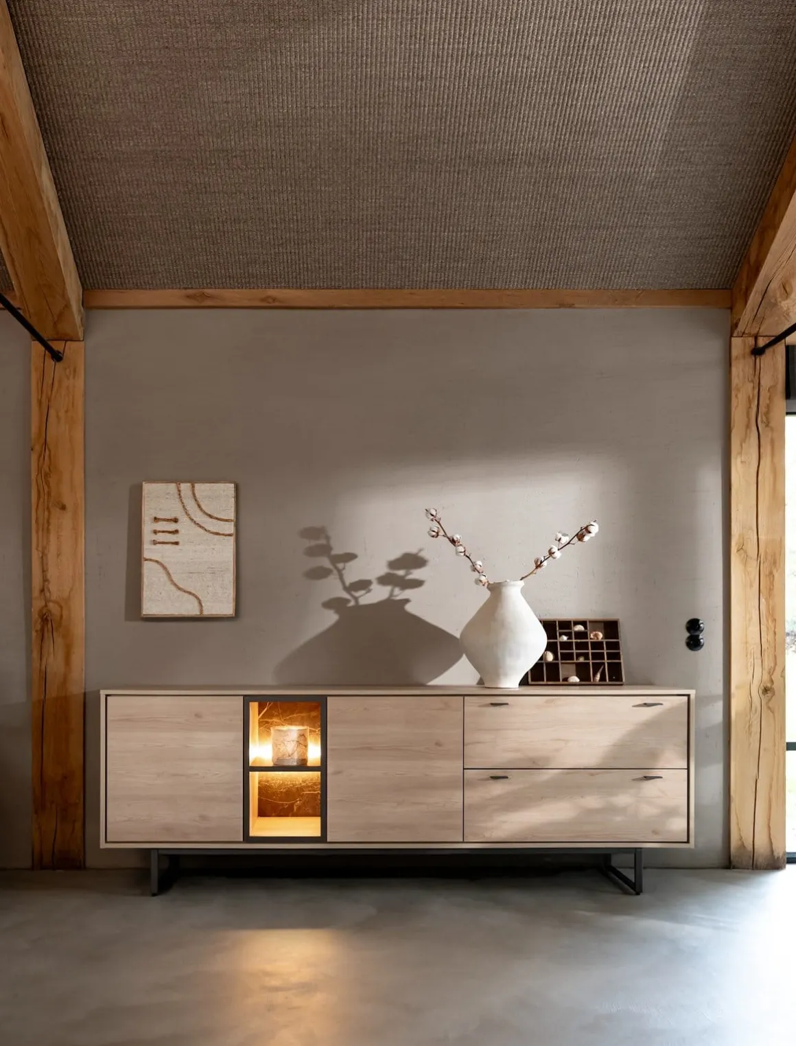 HELSINKI dressoir 240 cm - eiken look