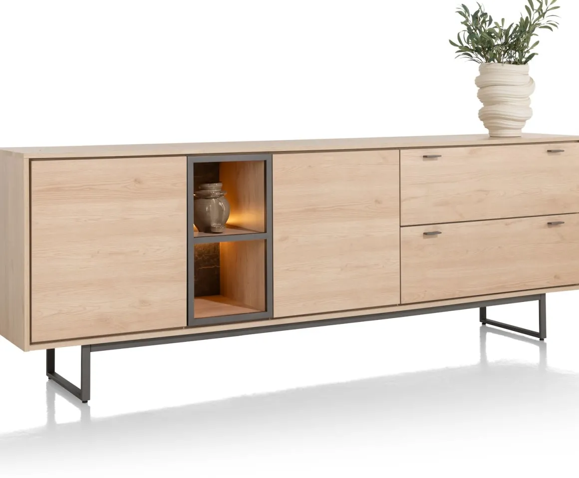 HELSINKI dressoir 240 cm - eiken look