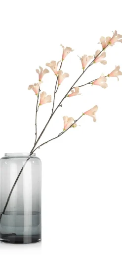 Hibiscus Branch H115cm kunstbloem in de kleur Oranje