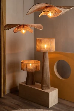 Iggy hanglamp 1*E27 D80cm in de kleur Naturel - COCOmaison