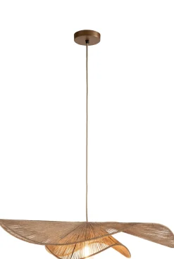 Iggy hanglamp 1*E27 D80cm in de kleur Naturel - COCOmaison