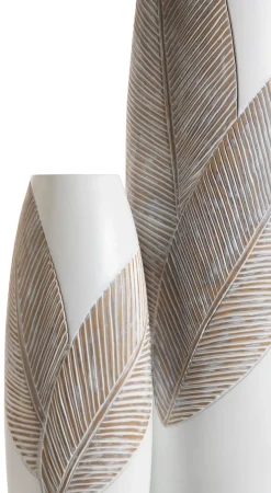 Jolie vaas H45cm in de kleur Wit - COCOmaison