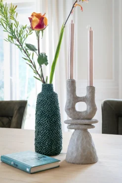 June kandelaar H32cm in de kleur Crème - COCOmaison