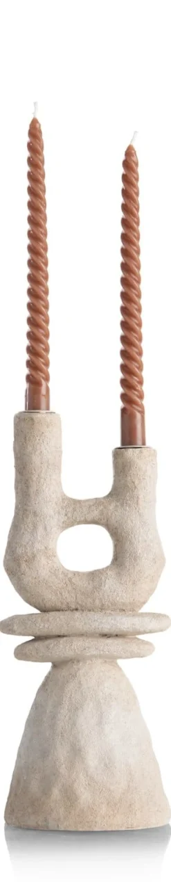 June kandelaar H32cm in de kleur Crème - COCOmaison