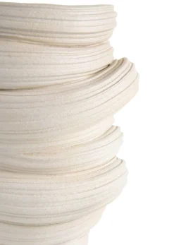 Juul vaas H32,6cm in de kleur Crème - COCOmaison