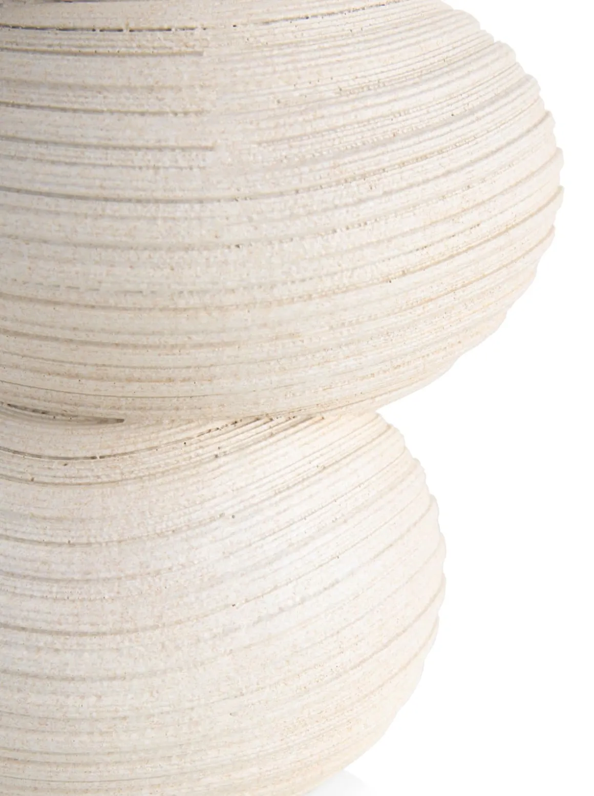 Juul vaas H36,6cm in de kleur Crème - COCOmaison