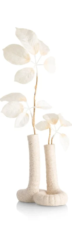 Kiki vaas H17cm in de kleur Beige - COCOmaison