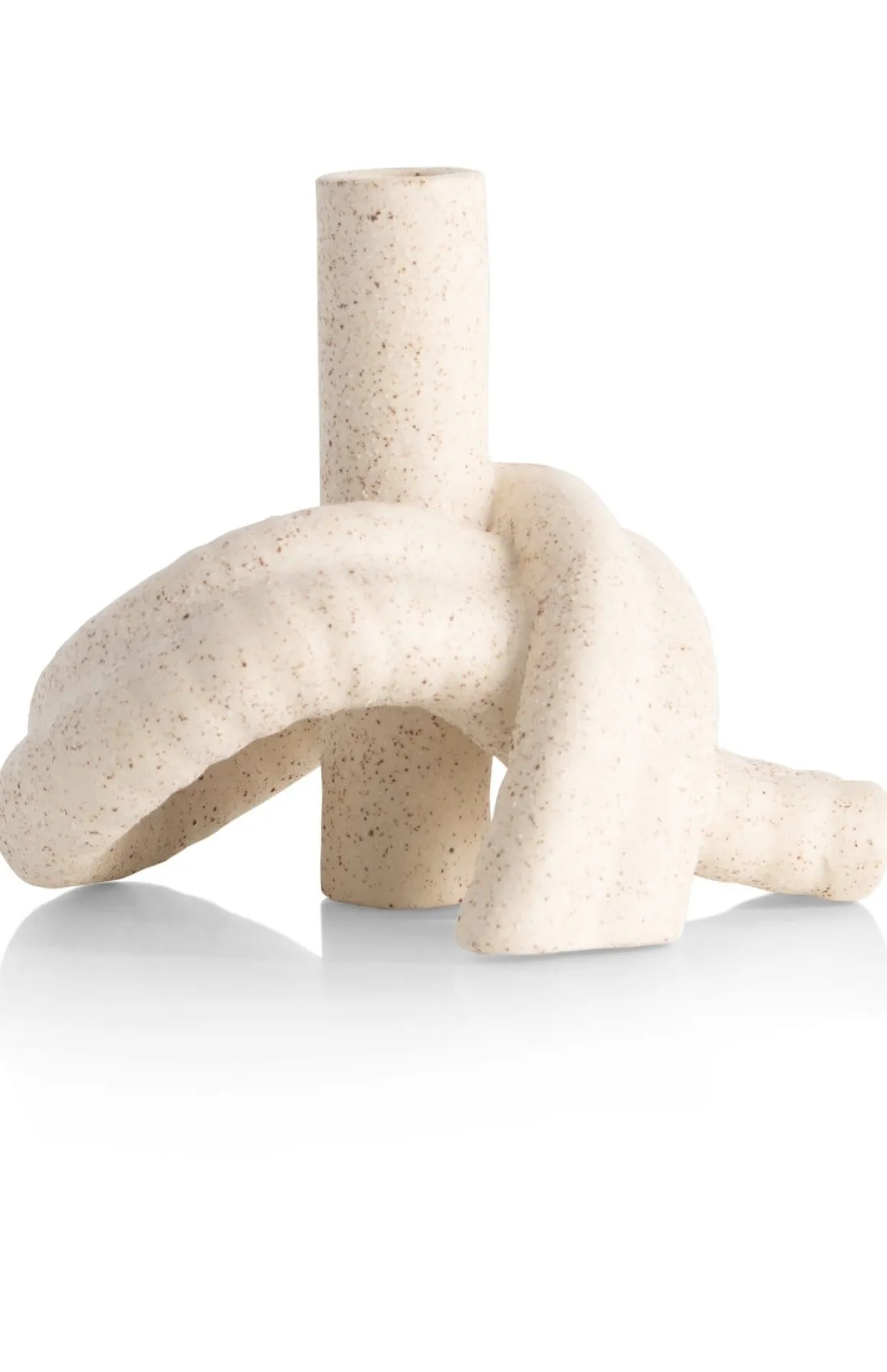 Kiki vaas H13,5cm in de kleur Beige - COCOmaison