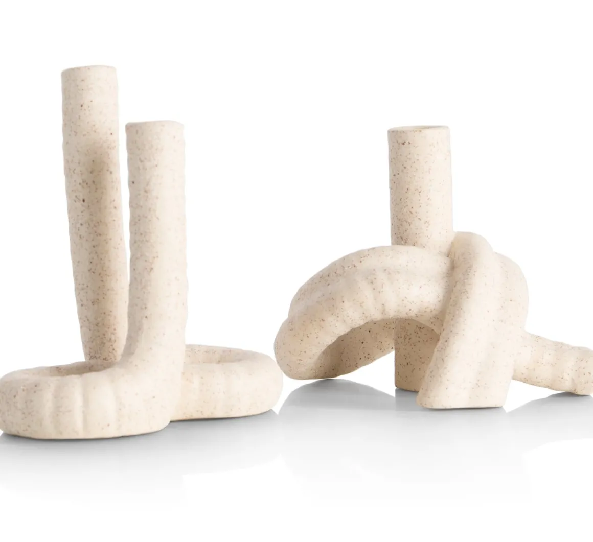 Kiki vaas H13,5cm in de kleur Beige - COCOmaison