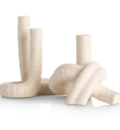 Kiki vaas H13,5cm in de kleur Beige - COCOmaison