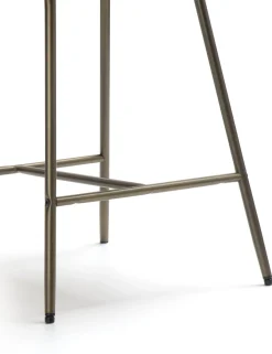 Kjel barstoel champagne frame in de kleur Crème - COCOmaison