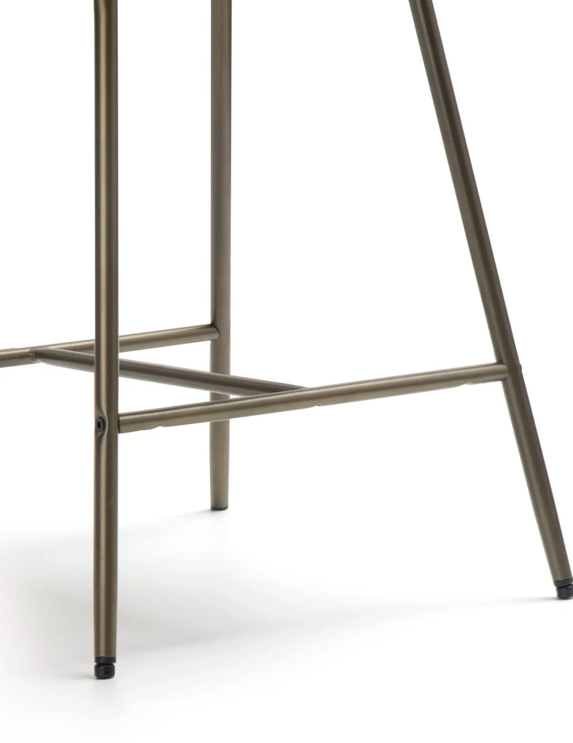 Kjel barstoel champagne frame in de kleur Groen - COCOmaison