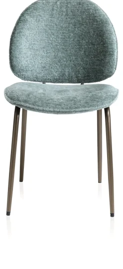 Kjel eetkamerstoel - champagne frame in de kleur Groen