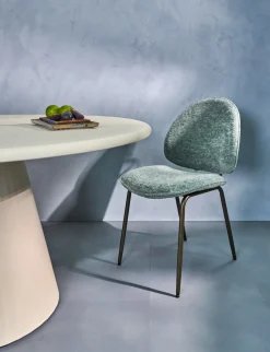 Kjel eetkamerstoel - champagne frame in de kleur Groen