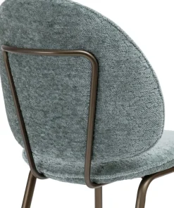 Kjel eetkamerstoel - champagne frame in de kleur Groen