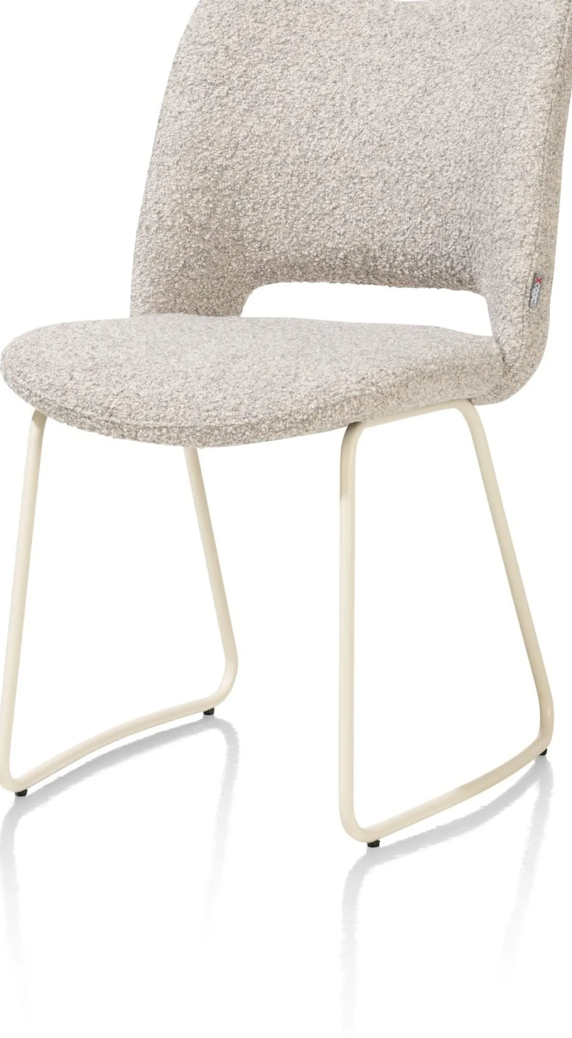 KODI eetkamerstoel - frame nebbia - stof Brioni - kiezel