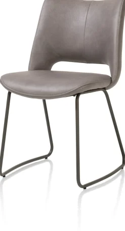 KODI eetkamerstoel - frame graphite - stof Pala - leverkleur
