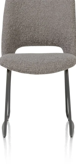KODI eetkamerstoel - frame graphite - stof Brioni - leverkleur