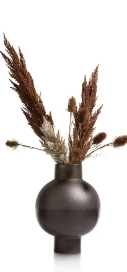 Lara keramieken vaas met metallic finish H38cm - COCOmaison