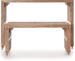 Lino bankje (96cm) in kleur Naturel van COCOmaison