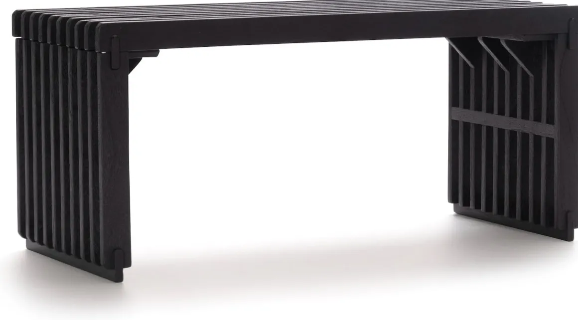 Lino bankje (96cm) in kleur Zwart van COCOmaison