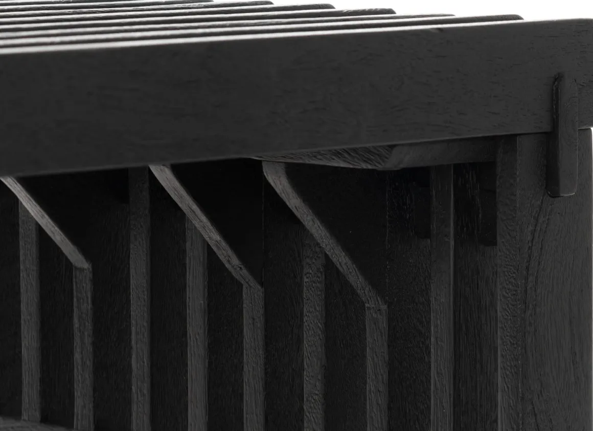 Lino bankje (96cm) in kleur Zwart van COCOmaison