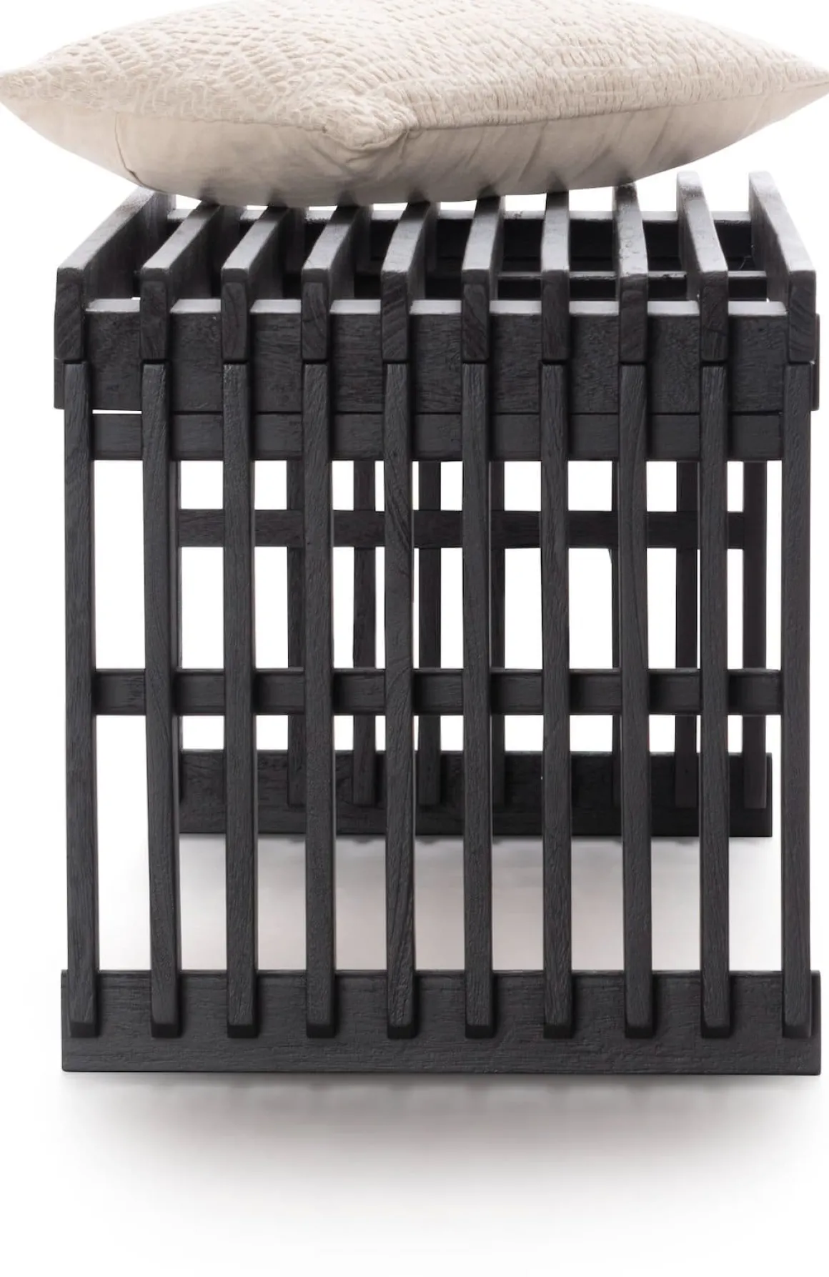 Lino bankje (96cm) in kleur Zwart van COCOmaison