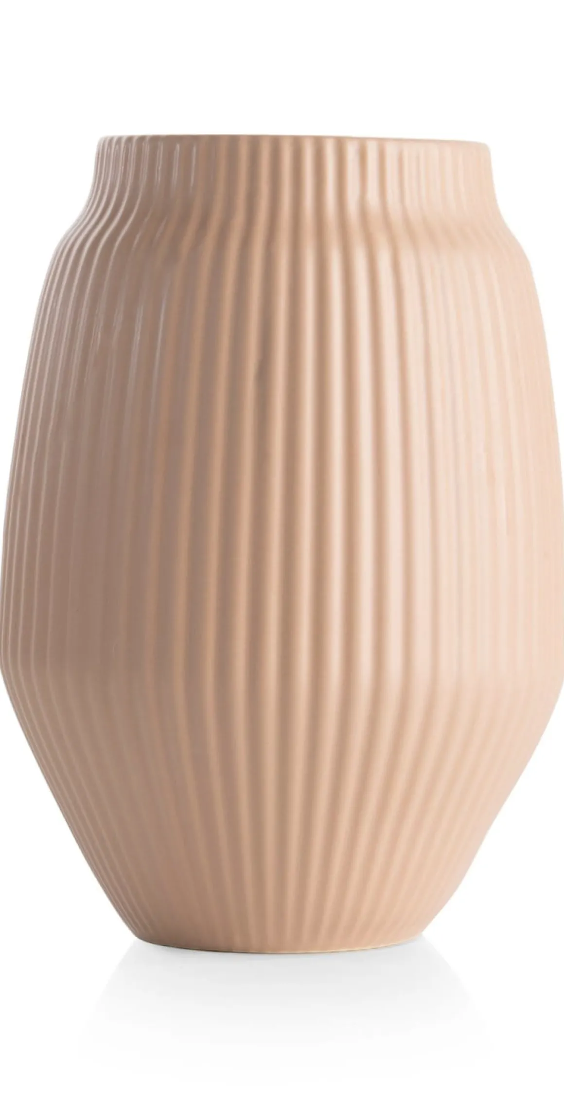 Liv vaas H28cm in de kleur Beige - COCOmaison