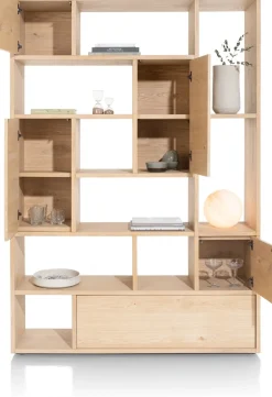 LUGANA roomdivider 150 cm - naturel eiken