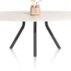 LUND eetkamertafel ovaal 270 x 120 cm. centrale poot lang - XOOON