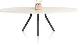 LUND eetkamertafel ovaal 270 x 120 cm. centrale poot lang - XOOON