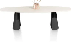 LUND eetkamertafel ovaal 270 x 120 cm. cone poot - XOOON