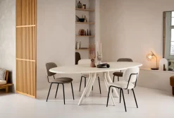 LUND eetkamertafel ovaal (240x120cm) centrale poot lang - XOOON