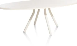 LUND eetkamertafel ovaal (240x120cm) centrale poot lang - XOOON